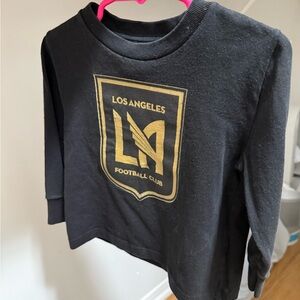 Los Angeles Football Club Kids Black Long Sleeve Shirt size 3